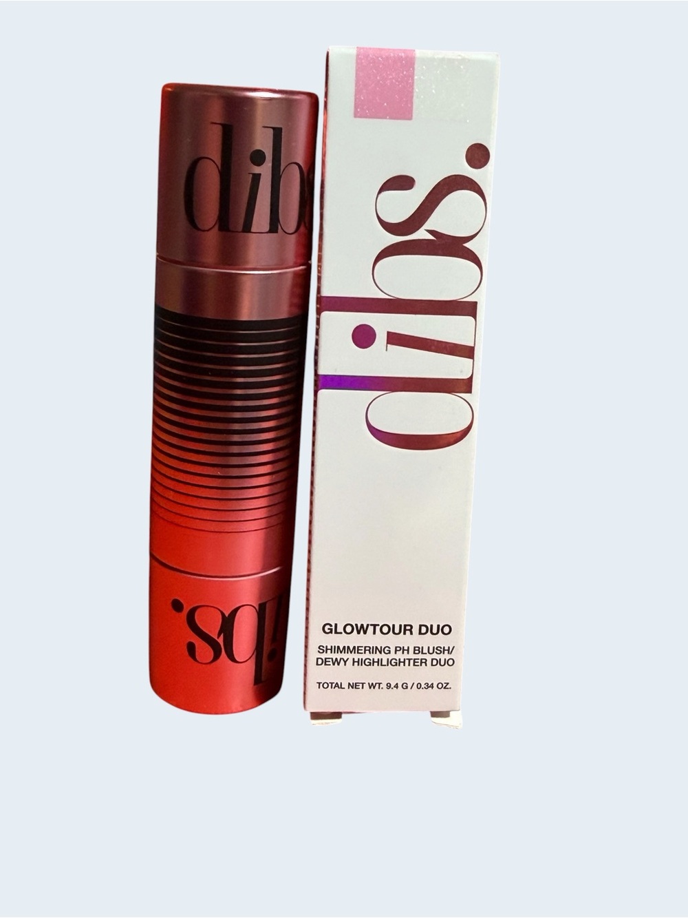 Dibs Glowtour Duo Shimmering PH Blush & Dewy Highlighter - AURA- NIB - Picture 2 of 13